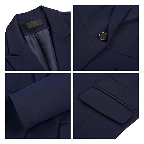 MODFUL Women's Formal Business Blazer One Button Long Sleeve Suit Jacket for Lady with Notch Lapel Work Office3