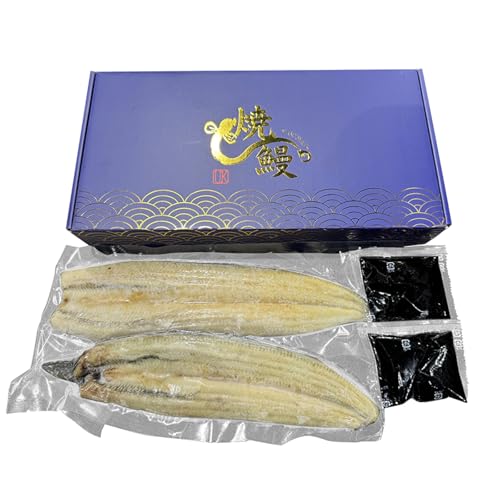 焼鰻めおと鰻セット:焼鰻特選メス妃うなぎ特大1尾と焼鰻特選オス帝うなぎ大1尾 計310g