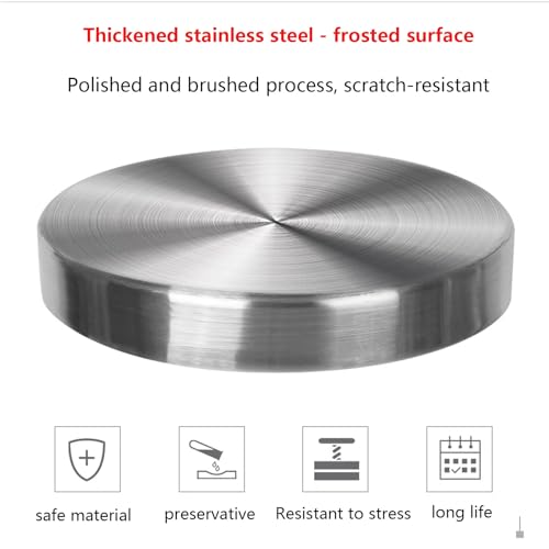 Image of Stainless Steel Rolling Stool Solid Wheel Cushion Heavy Duty Drafting Swivel Stool Lift Chair for Bar Lab Office Barber Kitchen and Shop (Frosted)