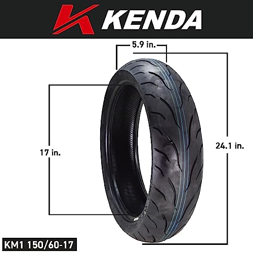 image for Kenda KM1 Sport Touring Motorcycle Tire Set 110/70-17 Front & 150/60-1
