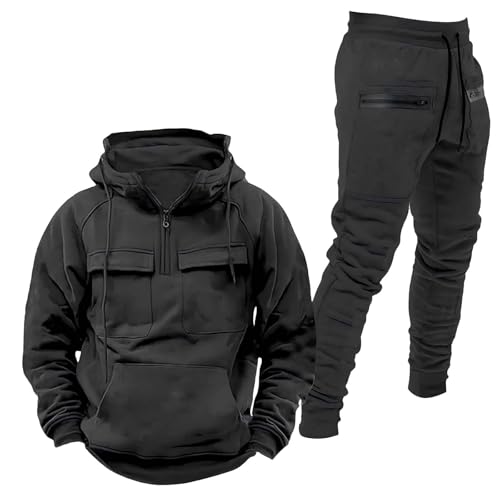 Survêtement homme contre le froid : jogging chaud et ample deux pièces