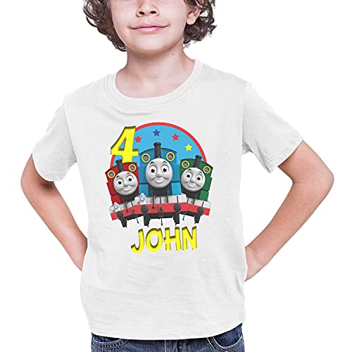 Family Personalize T-Shirt for Trains Theme Birthday4
