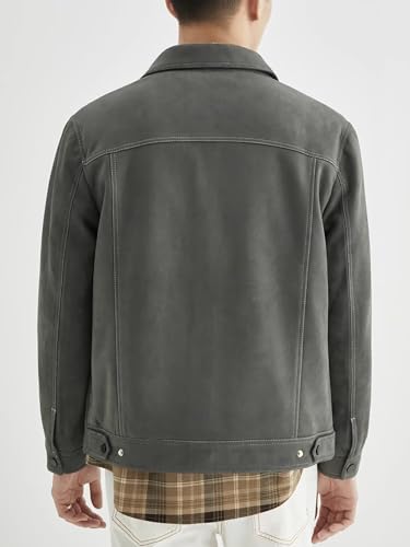 Mens Sport Coat Suede Jacket for Men Men's Casual Blazer Slim Fit Business Sports Coat Western Blazers for Men3