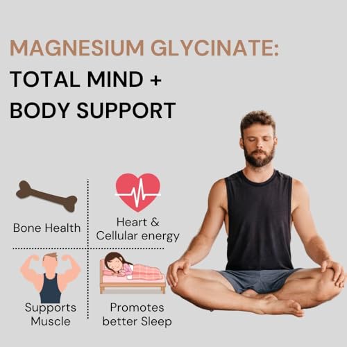 Image of Pure Nutrition Combo - Magnesium Glycinate + Zinc 120 Veg Tablets + Relax Magnesium Lotion 250ml | Supports Bone, Muscle & Nerve Health, Sleep, Stress Relief & Recovery