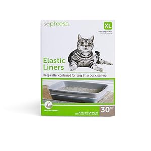 So Phresh by Petco Elastic Cat Litter Box Liners 38.3″ L X 16.3″ W Count of 30