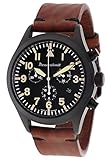 Zifferblatt: schwarz Messerschmitt Herren-Armbanduhr Chronograph ME5030-44VS