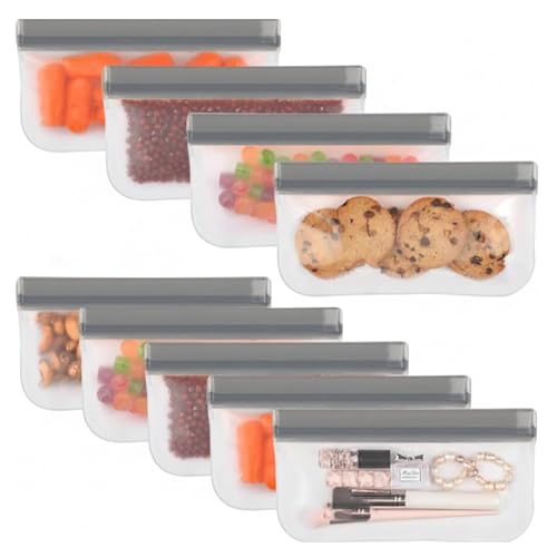Targonix Sac Congelation Reutilisable PEVA Lot de dix Sacs Alimentaires Étanches avec Fermeture Zip pour Cuisine Réfrigérateur et Freezer – vue 7
