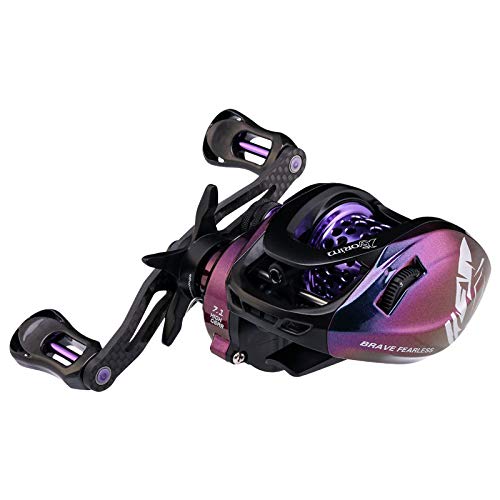 Mavllos Knight Ultralight BFS Baitcasting Fishing Reel Left Right Hand 7.1:1 MAX Drag 6KG Low Profile Baitcasting Reel Casting (Left)