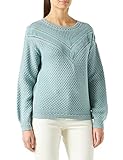 Reconsider: Algodón BCI Springfield Jersey Lace Suéter, Verde, S para Mujer