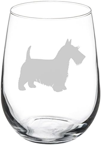 MIP Wine Glass Goblet Scottie Scottish Terrier (17 oz Stemless)