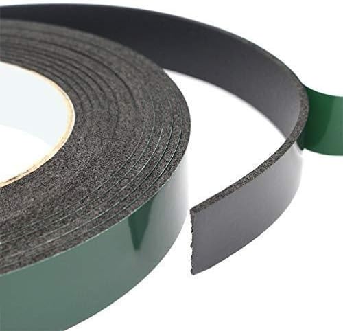 Strong Double-Sided Tape,Office Tape 2 pcs Thickness 3 mm width10-50 mm 5 Meters Long Double Sided Sponge Tape Mounting Adhesive Tape Roll Cars Trims(15 mm*3 mm*5 Meters)