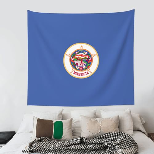 Tapiz de la bandera de Minnesota de 152x130 cm para transformar el dormitorio 4