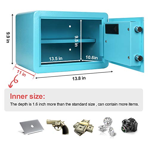 image for TIGERKING Digital Electronic Security Safe Box Bigger Size,More Storag
