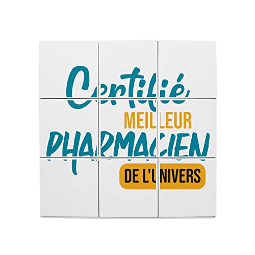 Carreaux Céramique Décoratif - Cadeau Idéal pour Docteur en Pharmacie et Fin d'Études