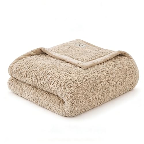 Woolrich Burlington Berber Blanket Tan