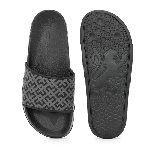 Image of Red Tape Womens Sliders in Slate Blue | Casual Pool Sliders | SLATE BLUE | 3 UK