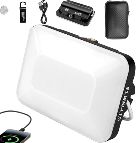 Image of DOTWISE Camping Lantern Rechargeable 5000mAh, Lanterns for Power outages Max 850LM, 6 Light Modes&Stepless Dimming,3 Mounting Options, IP54 Waterproof (Black)