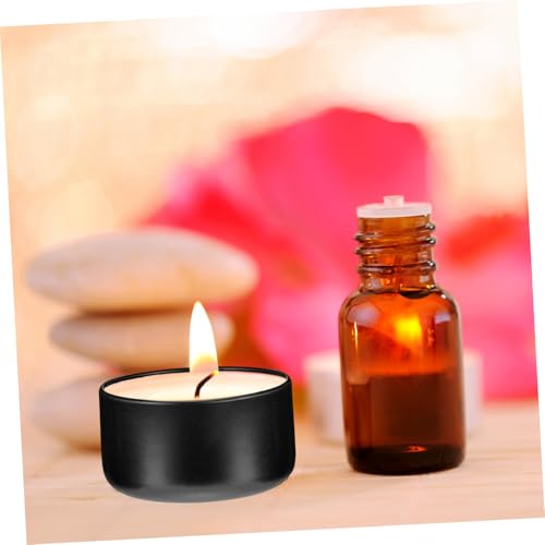 Latas redondas de aluminio PRETYZOOM para hacer velas hechas a mano: 12 botes de 50 ml duraderos 3