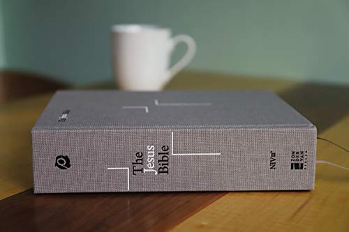 The Jesus Bible, NIV Edition, Cloth over Board, Gray Linen, Comfort Print - Image 10