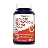 Reduced Glutathione 500 mg 180 Veggie Capsules (Vegan,Non-GMO & Gluten-Free) L-Glutathione Antioxidant Support* Liver Health Support* Supports Healthy Immune System*
