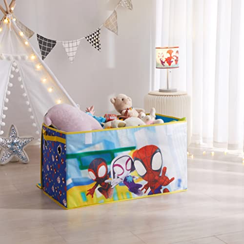 Idea Nuova Marvel Spidey and His Amazing Friends Collapsible Children’s Toy Storage Trunk, Durable with Soft Lid, 28.5"x14.5"x16"