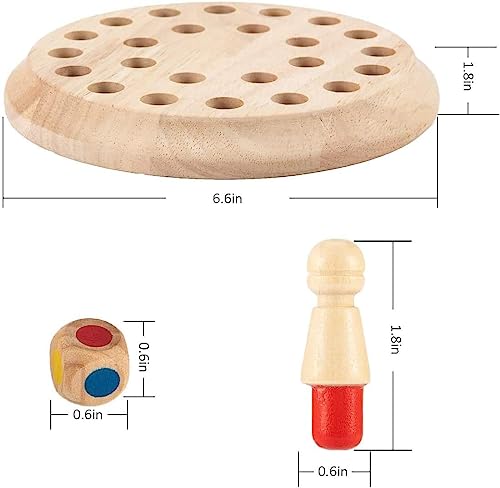 TEC TAVAKKAL Wooden Memory Chess Matching Game: Family Board Games for Kids and Adults, Montessori Preschool Learning Educational Toy for Toddler 3 4 5 6 7 8+ Year Old, Birthday Gift for Boy Girl - Image 9