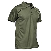 Stretched Fabric：The short sleeve polo shirt is made of polyester, soft, comfortable, and easy to wash. Breathable and moisture wicking fabric properties will keep your skin dry in summer. Classic Design：Classic polo shirt with stand-up collar style,...