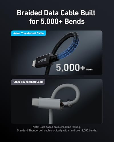 Anker Prime Thunderbolt 4 Cable, 3.3ft USB-C to USB-C Cable, 240W Charging - image 7