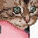 Thea Gouverneur - Counted Cross Stitch Kit - Embroidery Kit - 734A - Pre-Sorted DMC Threads - Kitten Twins - Aida - 12.2 x 11.8inch - DIY Kit