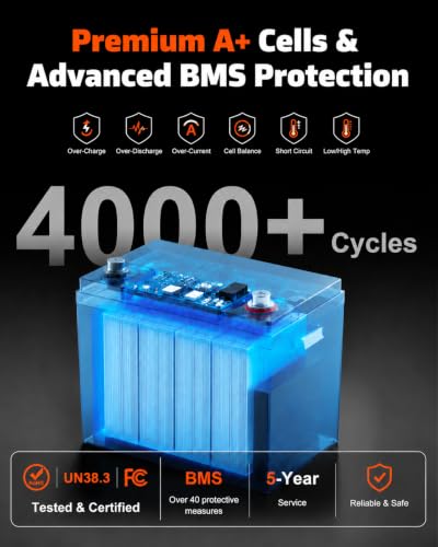 12V 100Ah LiFePO4 Group 24 Battery