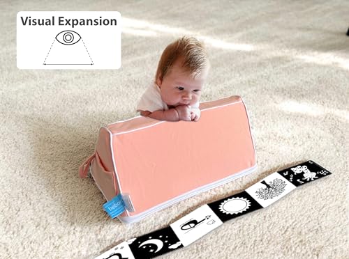 Image of bebon BurpHelp Nursing Pillow for Baby Burp, Reflux, Colic and Gas Relief - Helpful Essential for Tummy Time, Neck and Shoulder Development (Cloud Grey)