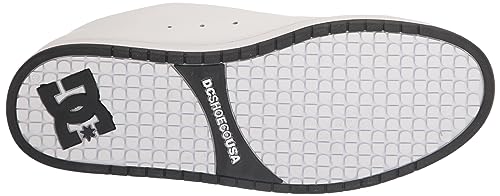 DC Men's Court Graffik SQ Casual Skate Shoe White/Black/Black 9