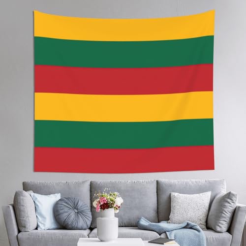 Tapisserie drapeau de la Lituanie EdWal 152x130cm grand format en tissu