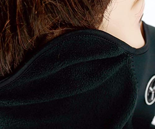 Be In Your Mind Halswärmer, 3D-Winter-Gesichtsmaske, halbe Sturmhaube, Halstuch, luftdurchlässiger Gesichtsschutz, UV-Staubschutz, schwarz, für Skifahren, Radfahren, Laufen