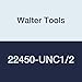 Walter Tools 22450-UNC1/2 Paradur HSS Machine Tap, Uncoated, 9 mm Shank Diameter, 18 mm Cutting Length, 110 mm Overall Length, 1/2-13 Size