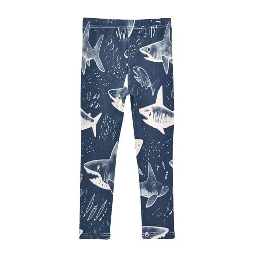 Toddler Girls Leggings Printed Yoga Pants Leggings Sharks Club for Kids2