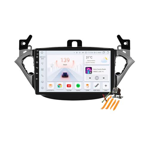 Estéreo 2 Din Android 13.0 para Opel Corsa E y Adam con pantalla multimedia de 9''