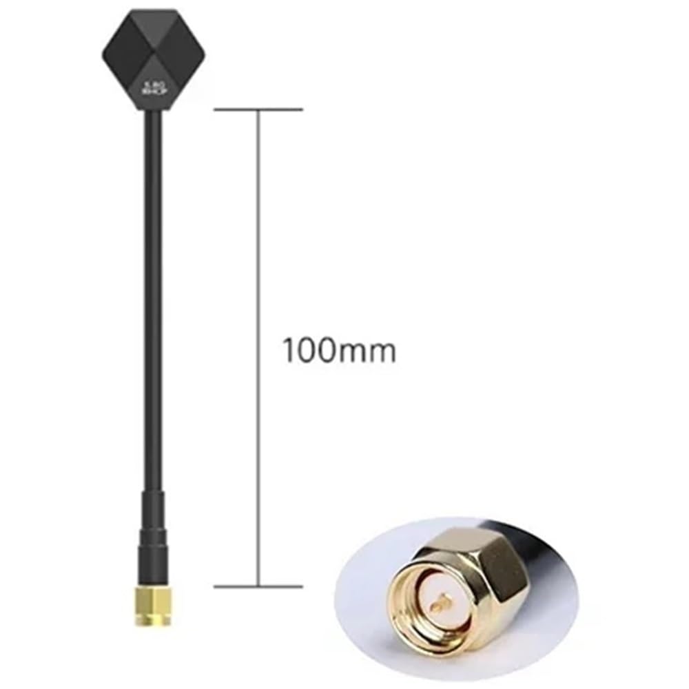 60MM/100MM/150MM A V2 SMA 5,8G 2,4d Antenne LRS Fit for FPV Racing Drone(RHCP SMA 100mm)