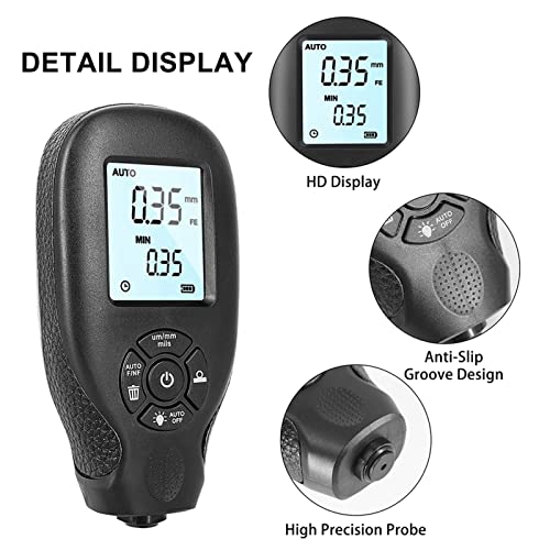 Calibrador de Espesor DOLUNTO HW-300 0-2000UM Pantalla LCD miniatura 6
