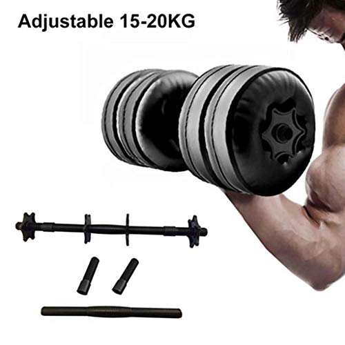 Halter Dumbbells 1 Pair Water gevulde Verstelbare Halters Gewicht 20kg Environmental Training Arm spierkrachttraining… - Afbeelding 4