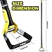 Bird Twig Hoe Garden Tool - Heavy Duty Hula Garden Hoe for Easy Weeding,30-54 Inch Long Handle Stirrup Hoes Gardening Tools,Scuffle Action Loop Hoe for Flower Beds,Yards,Mulch Areas