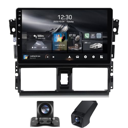 Autoradio Android 13 pour Toyota Vios avec grand écran 10" et GPS