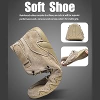 Italienische Handgefertigte Wildleder-Klettverschluss-hohe Stiefel – Becks Shoes Herren Wasserdichte Wildleder-Freizeit-Sneaker, Rutschfeste, Atmungsaktive Herren-Chukka-hohe Stiefel For Den Außenbere – Ansicht 7