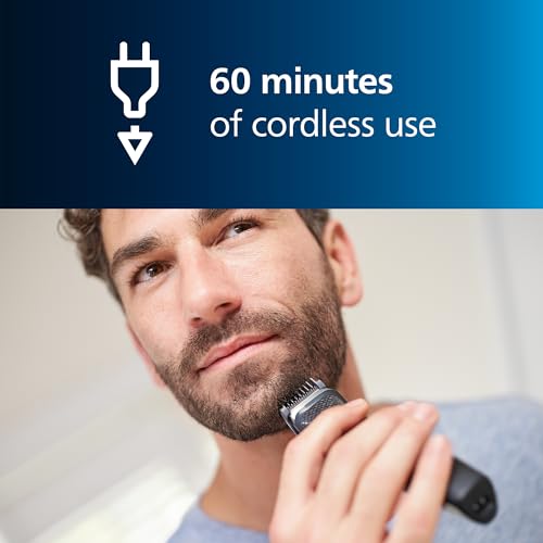 Image of Norelco Philips Multigroom 3000 Series,All-in-One Trimmer,Beard Trimmer and Hair Clipper,15-Piece Men's Grooming Kit for Head,Beard,Face,Nose,Ears,No Blade Oil Needed,Soft Pouch,MG3770 /40,(Pack of 2)