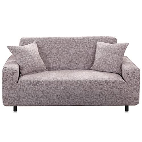 WXQY Funda de sofá elástica con Estampado Floral, Funda de sofá de Sala de Estar Antideslizante Totalmente Envuelta, Funda de protección de Muebles A6 de 3 plazas 