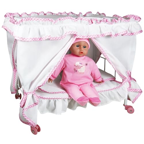 Lissi Princess Canopy Bed Set with Baby Doll & Accessories
