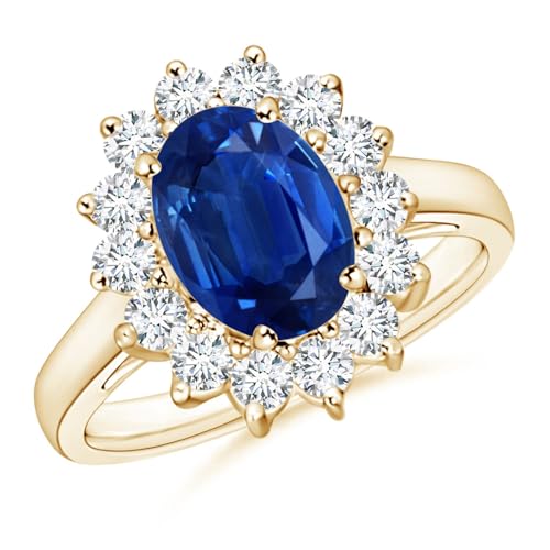 Angara Natural Blue Sapphire Ring for...