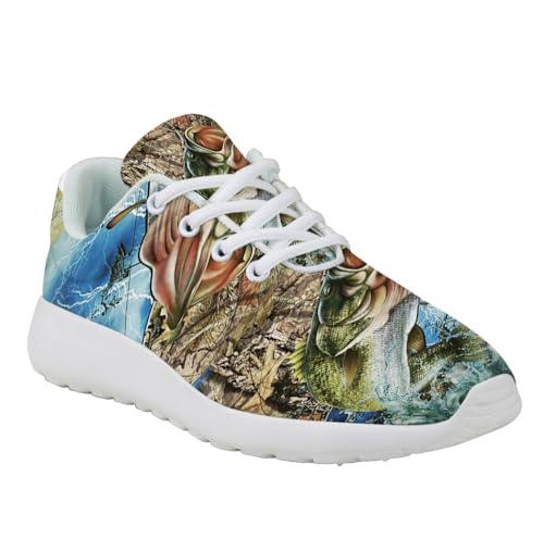 Camo Fishing Shoes for Women Men Trail Running Casual Fashion Sneakers Slip-on Tennis Shoes3