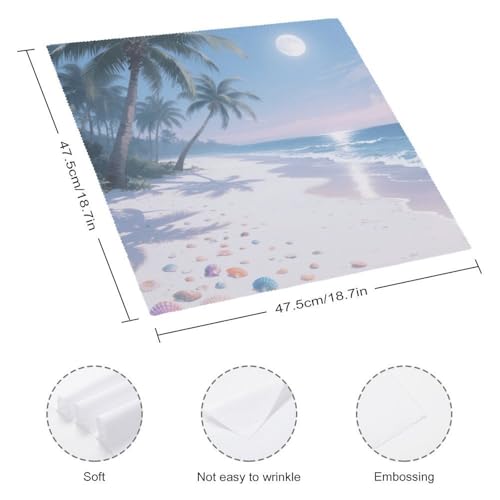Servilletas de Tela Moonlight Coconut Beach Cuadradas miniatura 3