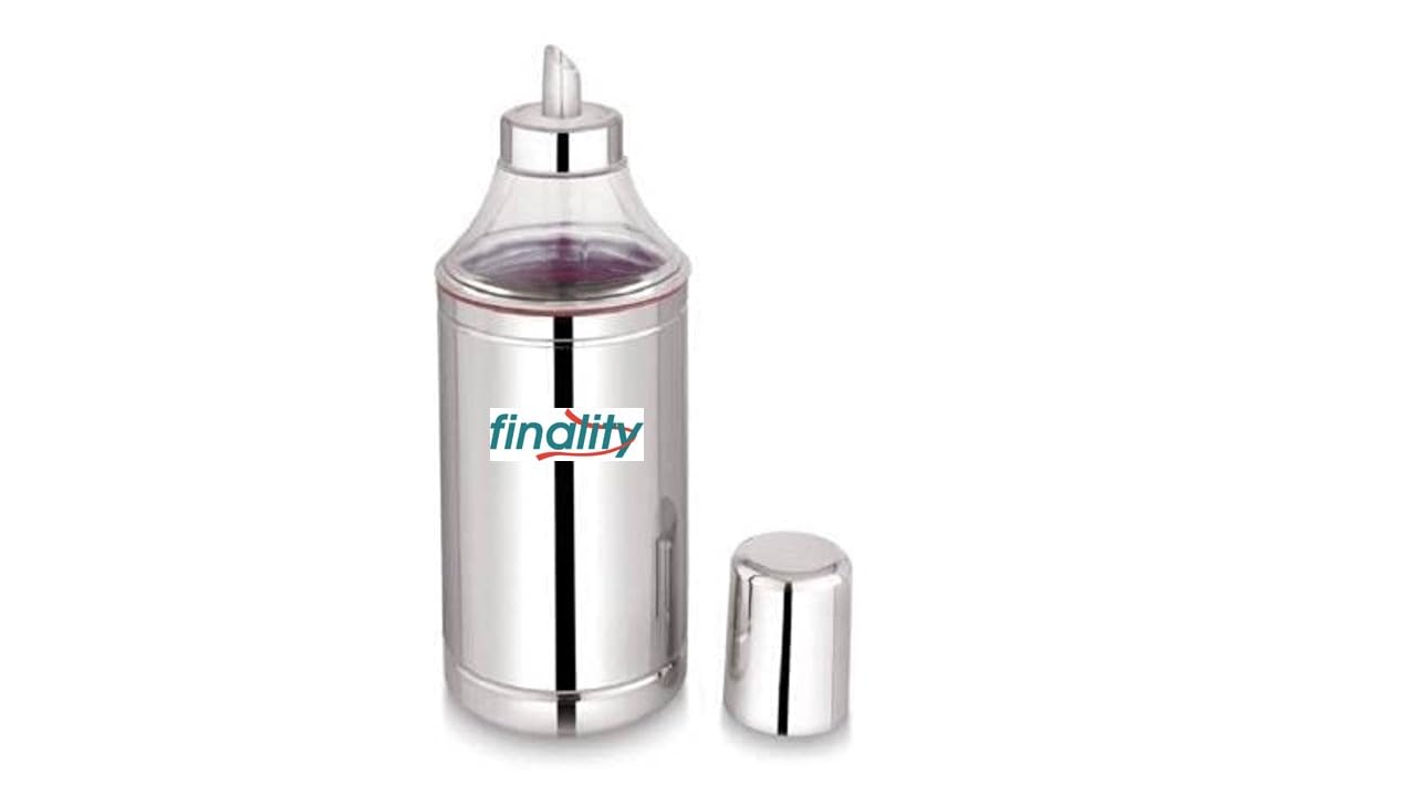 finality Stainless Steel Oil Dispenser| Coocking Oil Container with Nozzle|Oil Pourer, Silver Red Color (1000ml, Pack of 1) (B0CQGCR6RZ) Amazon Price History, Amazon Price Tracker